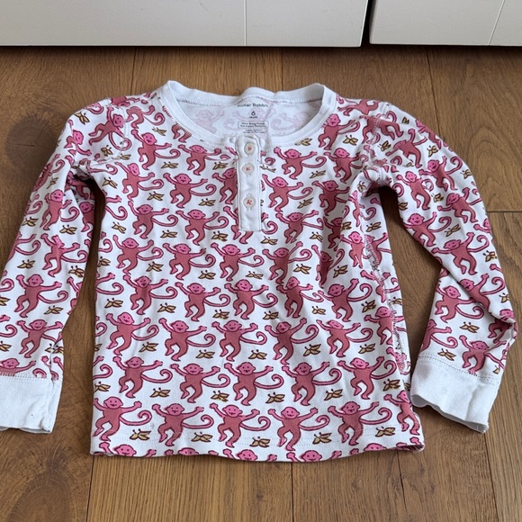 Roller Rabbit Pink Monkey Pattern pajamas - Picture 2 of 6